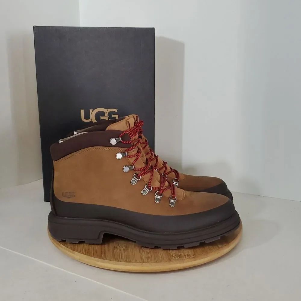 UGG Biltmore Hiker Men's Boot Oak Size 10 Waterproof Leather NIB